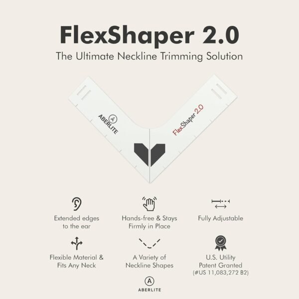 Aberlite Beard Shaping Tool - FlexShaper Neckline Shaper - Image 2